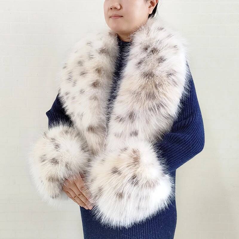 Winter Clothing Pk - Grote Vrouwen Faux Vos Bont Sjaal