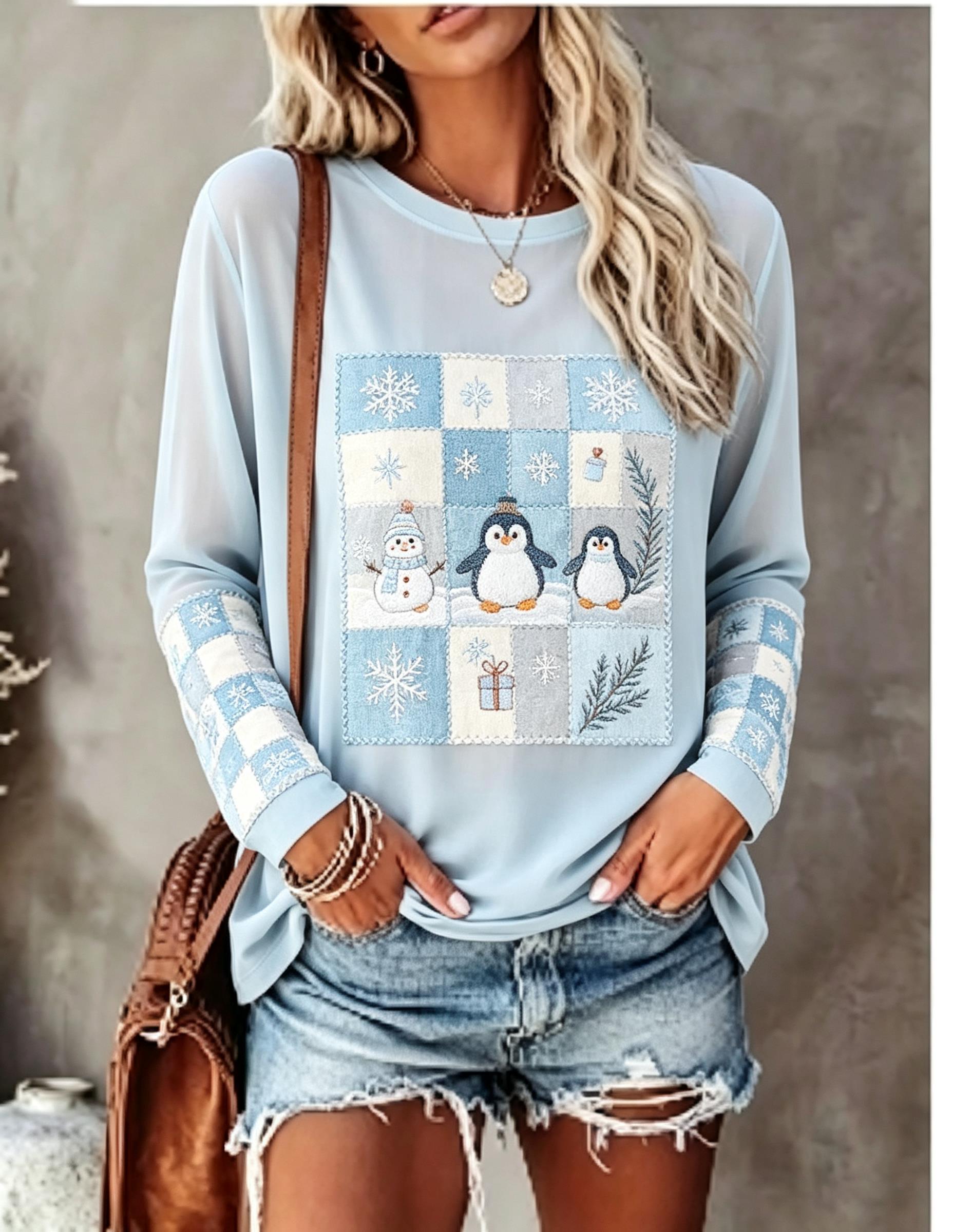 Winter Clothing For Women - Dames T-shirt met lange mouwen, Fox