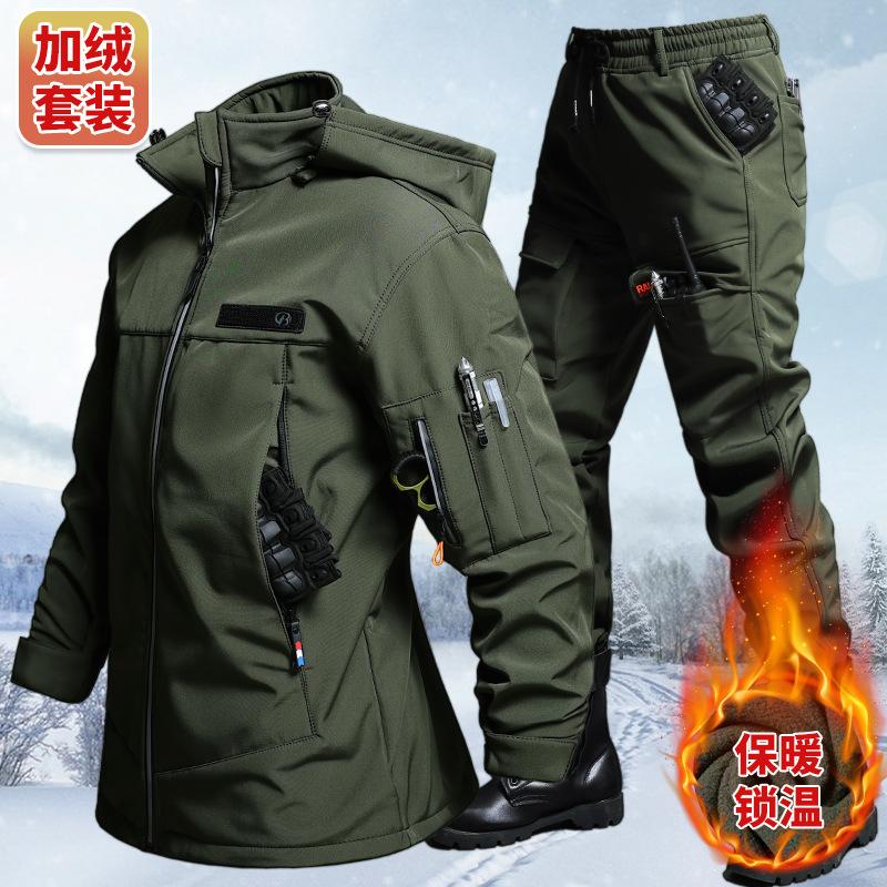 Winter Clothing Pk - Herfst en winter fluwelen waterdichte tactische